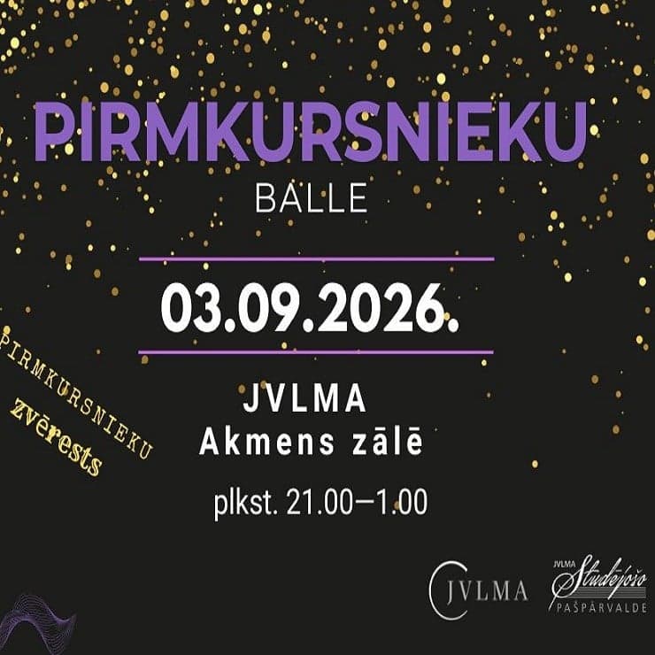 JVLMA Pirmā kursa zvēresta balle 2026