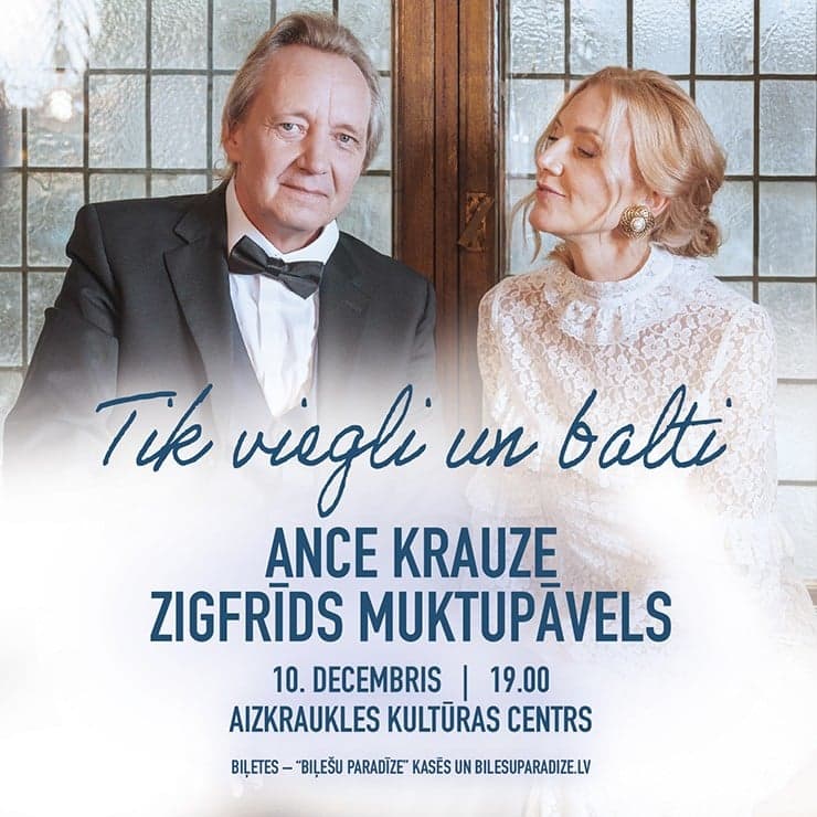 TIK VIEGLI UN BALTI | Ance Krauze un Zigfrīds Muktupāvels Ziemassvētkos