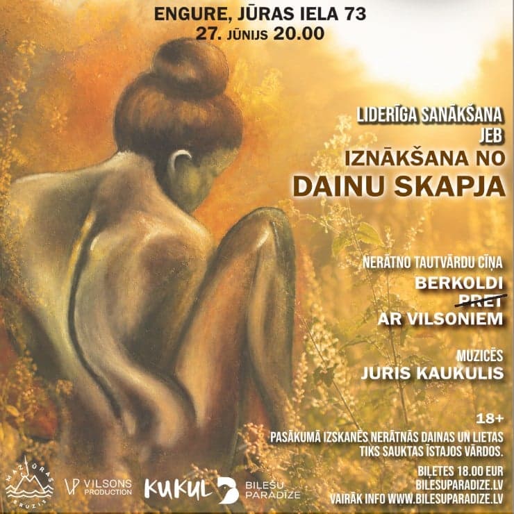 Liderīga sanākšana jeb IZNĀKŠANA NO DAINU SKAPJA