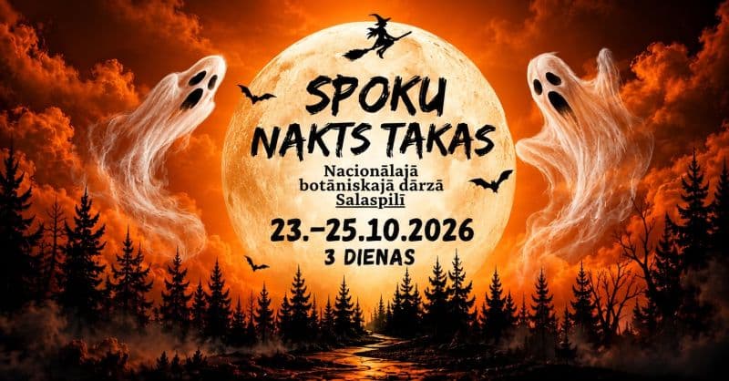 Rudens festivāls “Spoku nakts takas 2026”