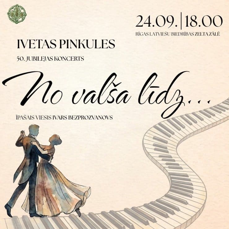 Pianistes Ivetas Pinkules 50. jubilejas koncerts “No valša līdz…”