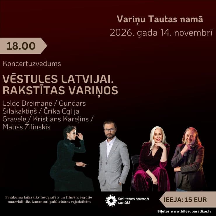Koncertuzvedums "Vēstules Latvijai. Rakstītas Variņos"