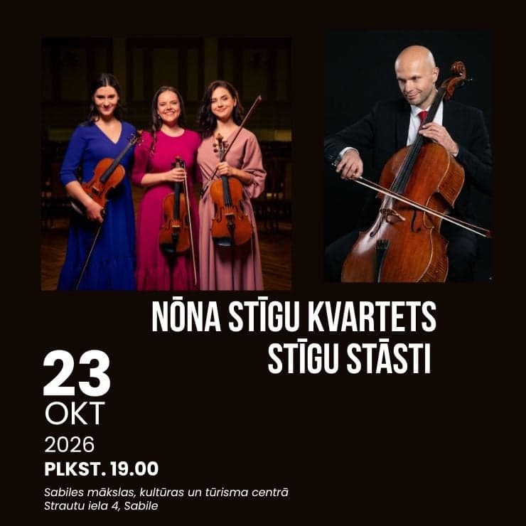 NŌNA Stīgu kvartets “Stīgu stāsti” | 3. Starptautiskā Sabiles stīgu festivāla otrais koncerts