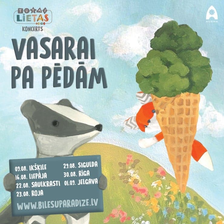 TUTAS KONCERTUZVEDUMS – VASARAI PA PĒDĀM