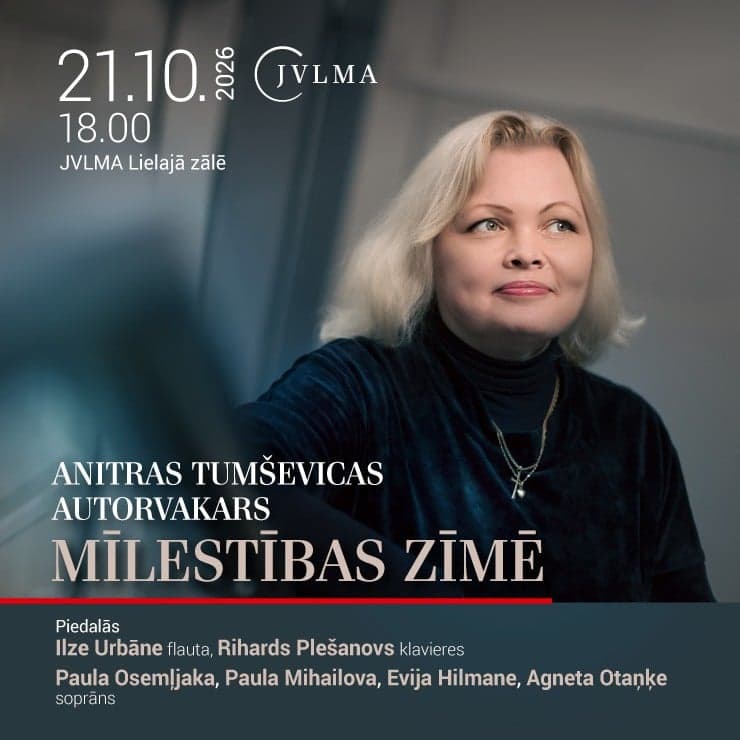 “Mīlestības zīmē” Anitras Tumševicas autorvakars