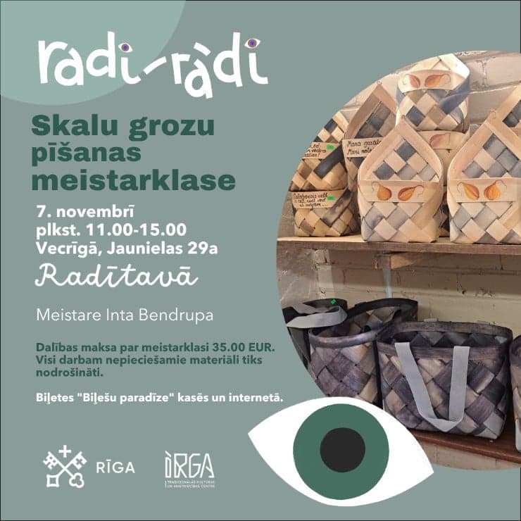 “Radi-rādi” Skalu grozu pīšanas meistarklase