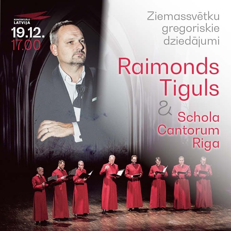 Ziemassvētku gregoriskie dziedājumi. Raimonds Tiguls un “Schola Cantorum Riga”