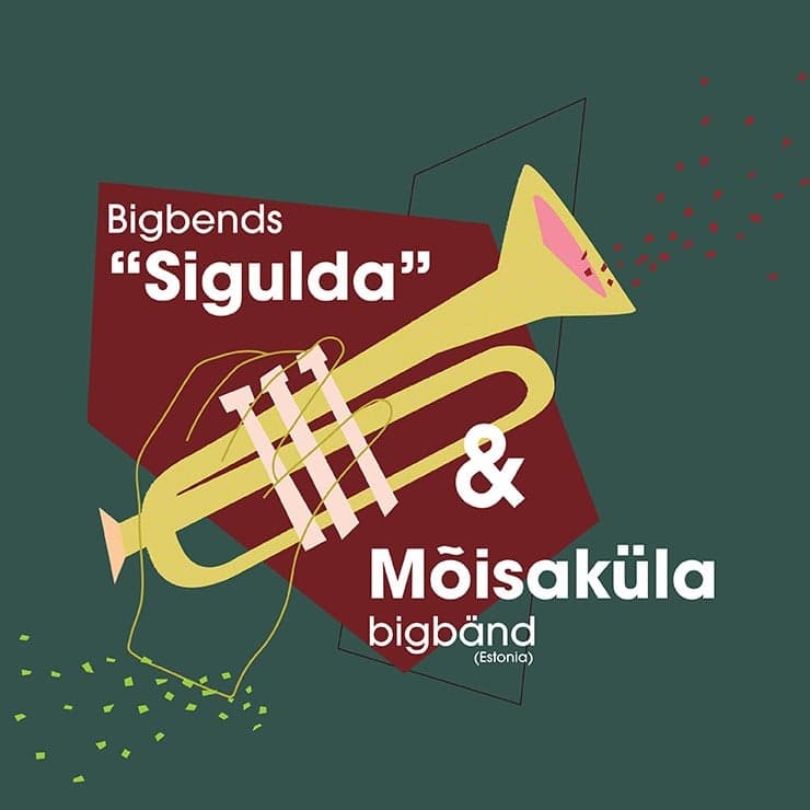 Bigbends "Sigulda" un Mõisaküla bigbänd koncerts "Divi bigbendi – viens Ziemassvētku stāsts”