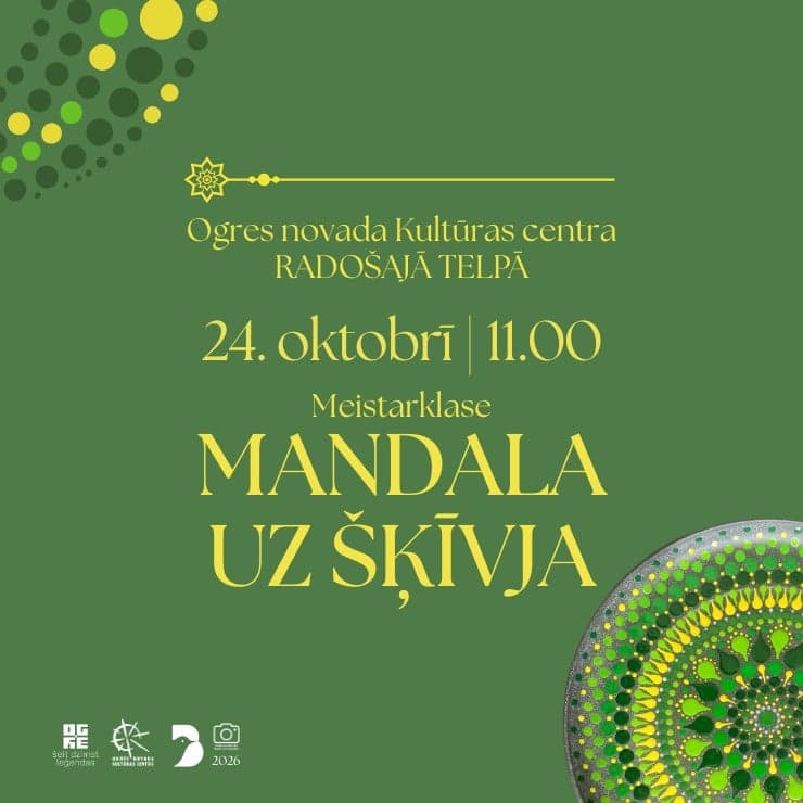 Meistarklase MANDALA UZ ŠĶĪVJA
