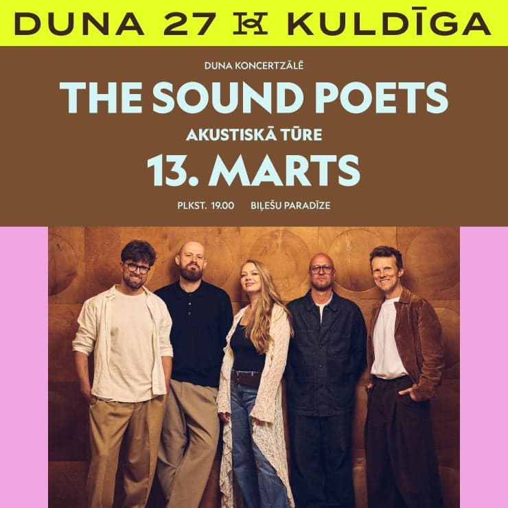 THE SOUND POETS AKUSTISKĀ TŪRE | Kuldīga