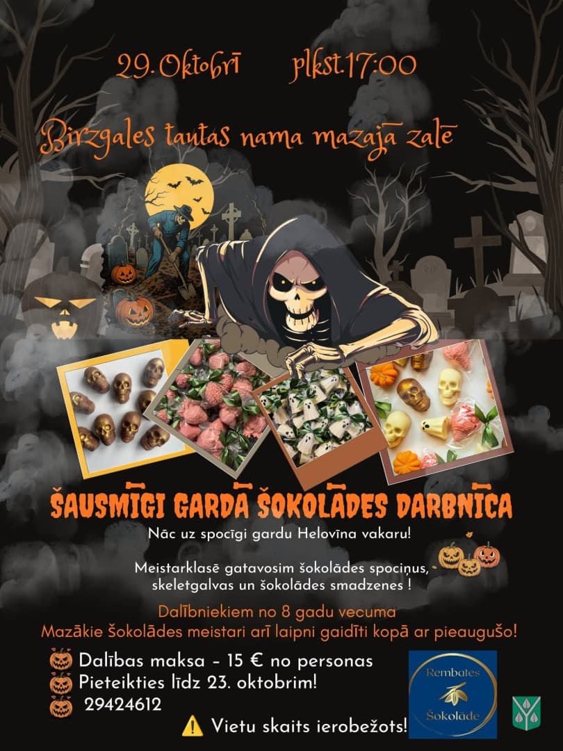 "Šausmīgi gardā šokolādes darbnīca" Birzgalē