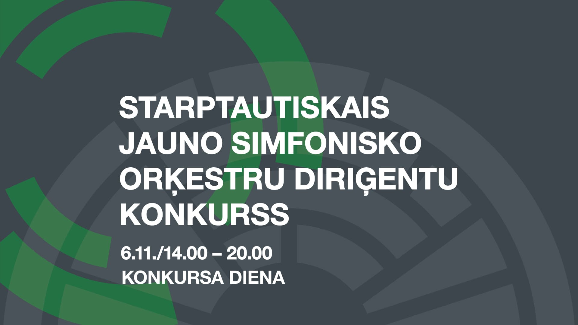 Konkursa diena. Starptautiskais jauno simfonisko orķestru diriģentu konkurss