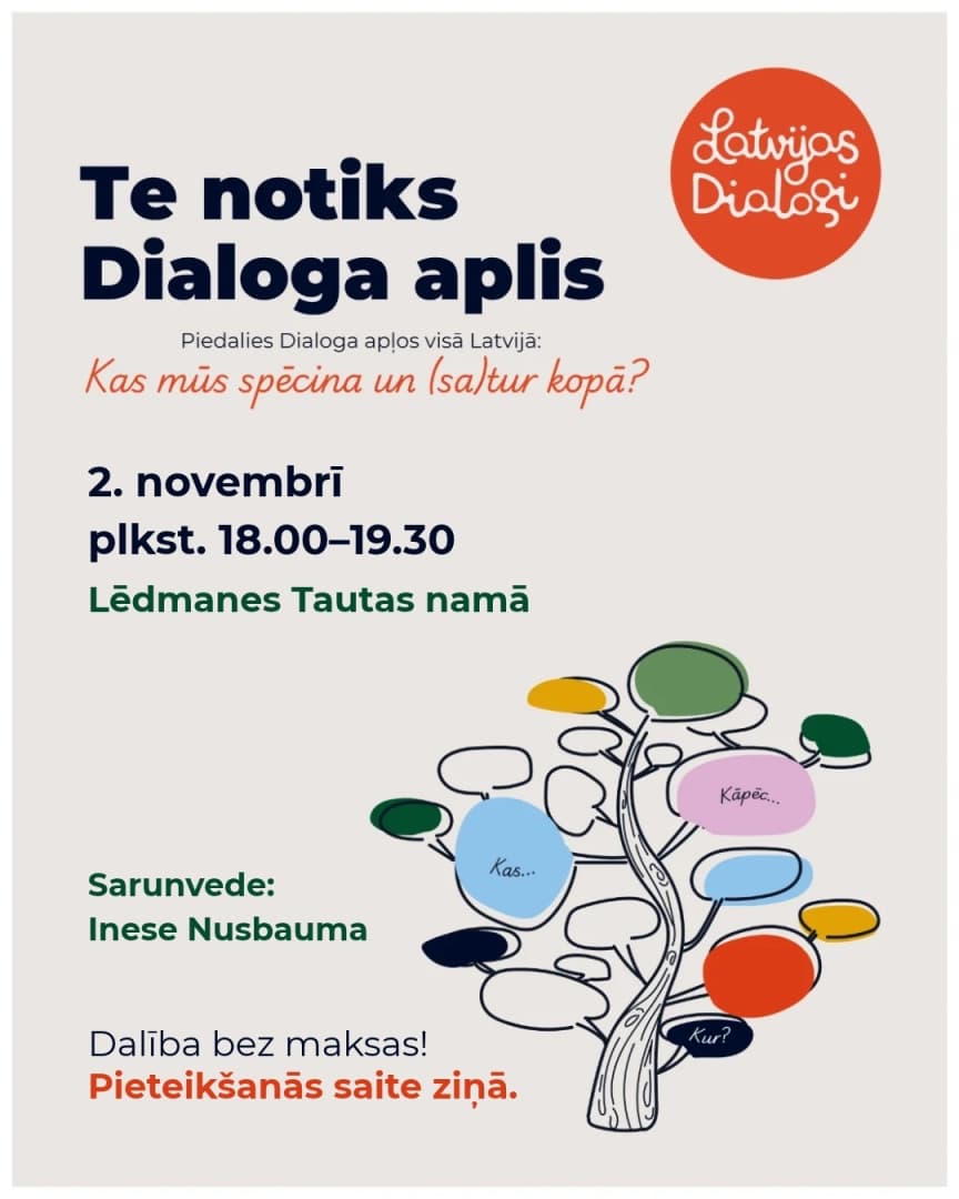 Iniciatīvas “Latvijas Dialogi” dialogu aplis Lēdmanē