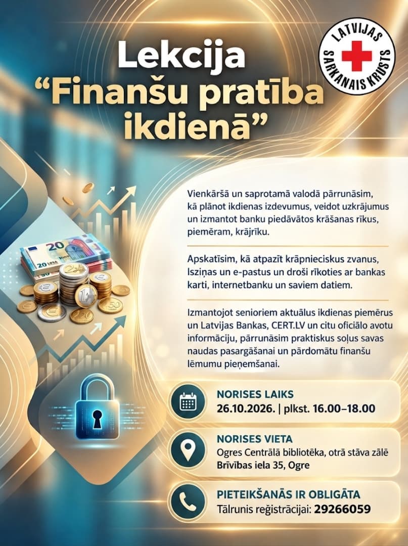 Lekcija “Finanšu pratība ikdienā” Ogrē