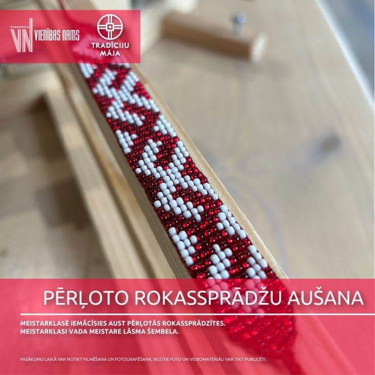 Pērļoto rokassprādžu aušana | Meistarklase