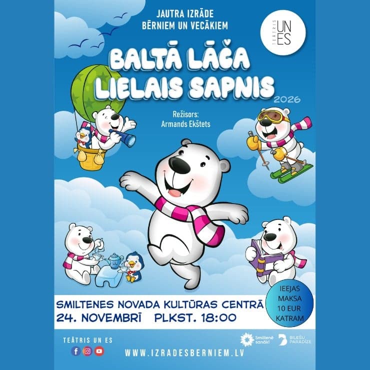 Teātra izrāde bērniem "Baltā lāča lielais sapnis"