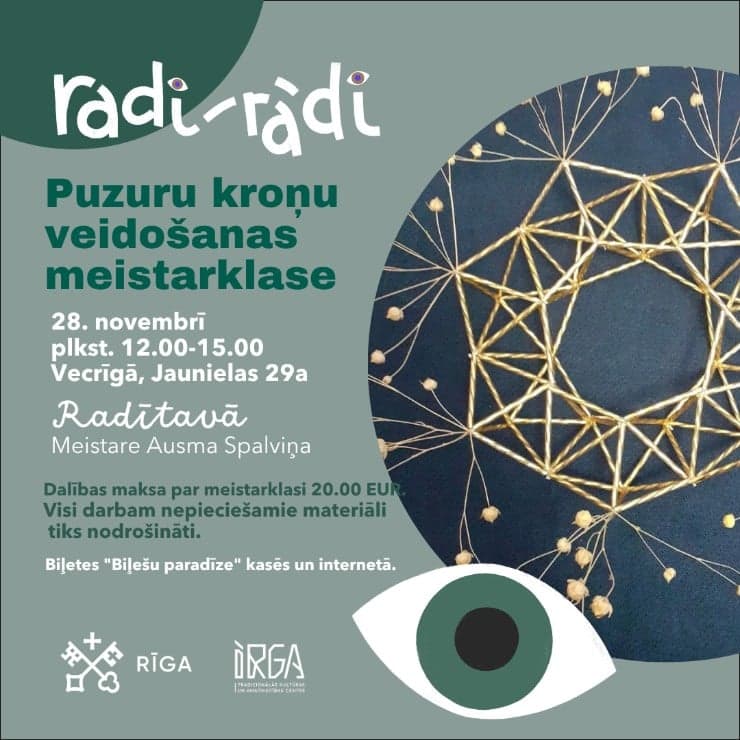 “Radi-rādi” Puzuru kroņu veidošanas meistarklase