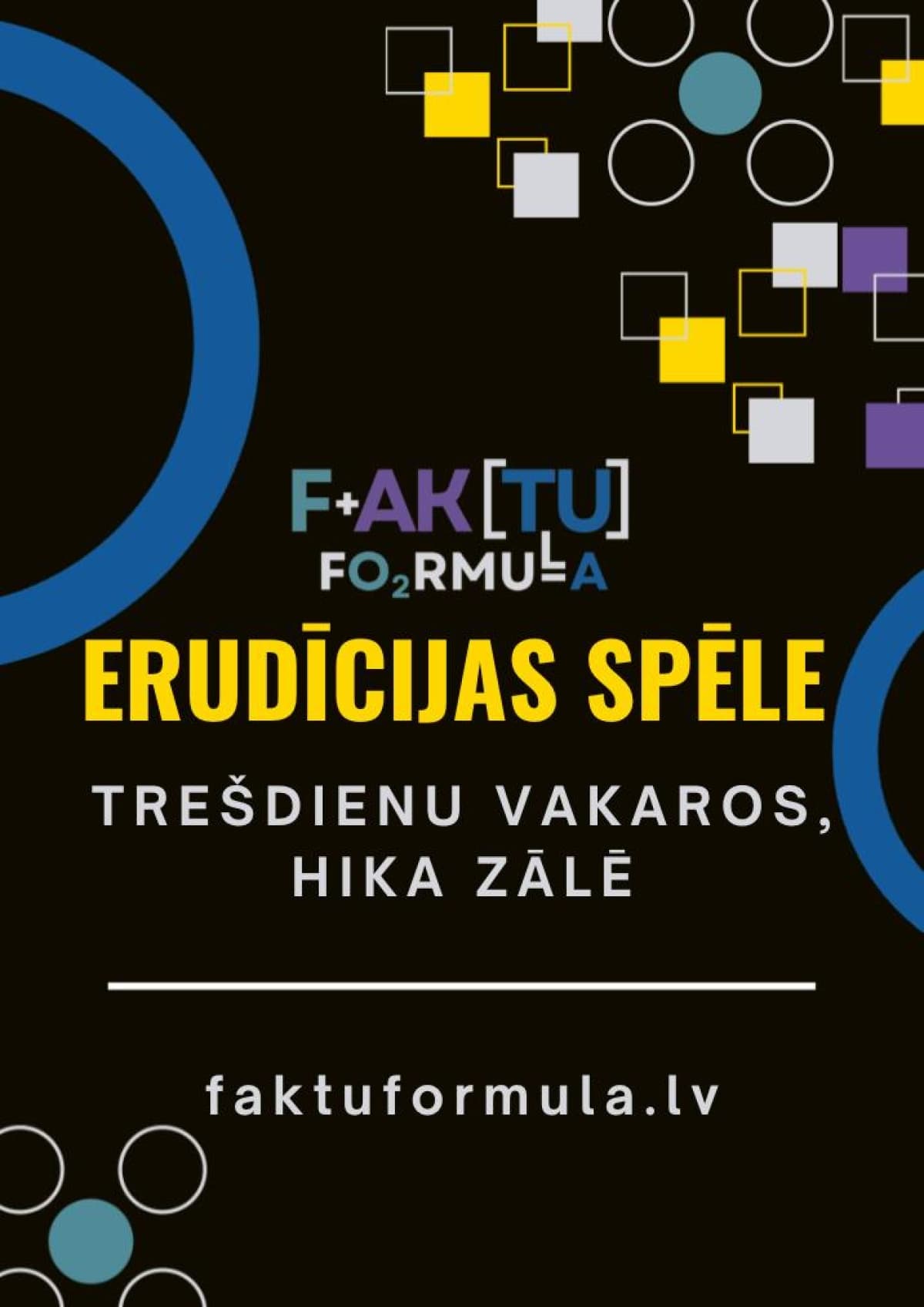 Erudītu spēles Faktu formula 2026.gada rudens sezona, 2.posms