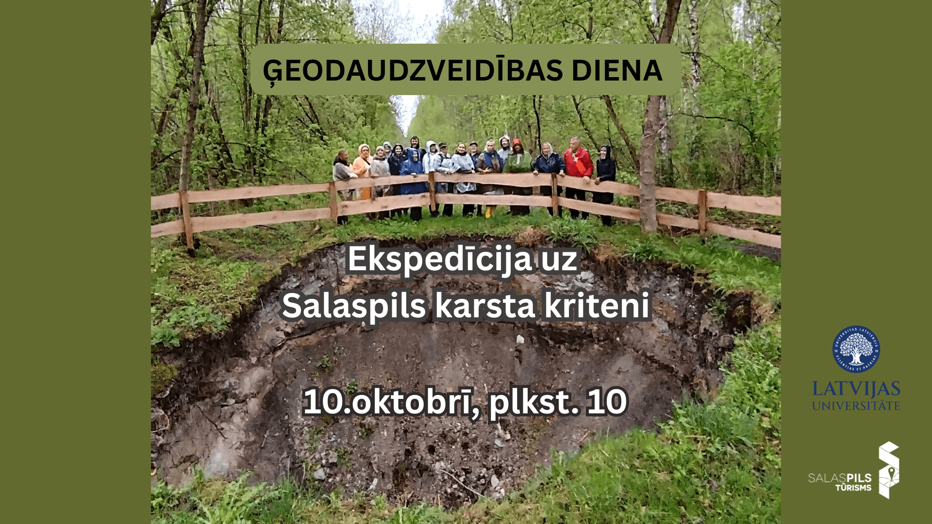 Ģeodaudzveidības dienas ekspedīcija uz Salaspils karsta kriteni