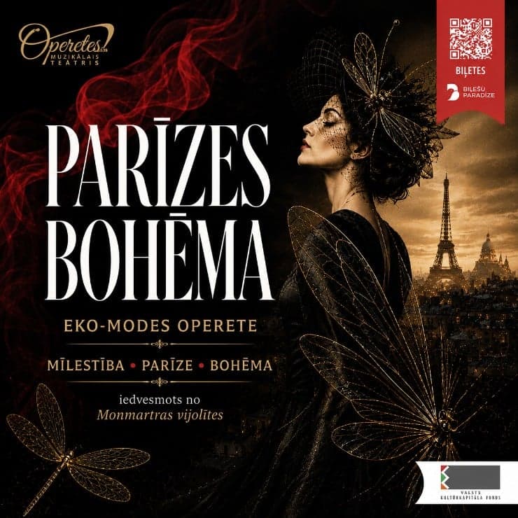 PARĪZES BOHĒMA ǀ eko-modes operete ǀ iedvesmots no I.Kálmána Monmartras vijolītes