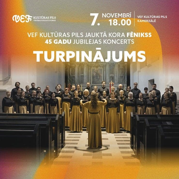 “TURPINĀJUMS” | Jauktā kora “Fēnikss” 45 gadu jubilejas koncerts