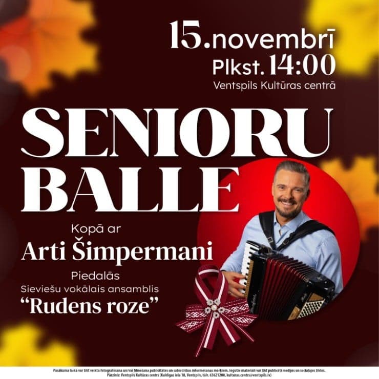 Senioru balle kopā ar Arti Šimpermani