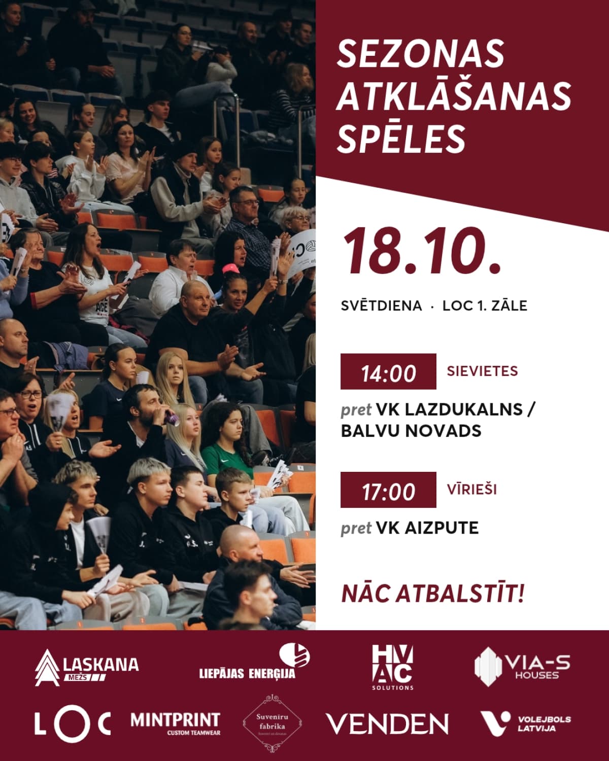 Volejbola sezonas atklāšana Liepājā