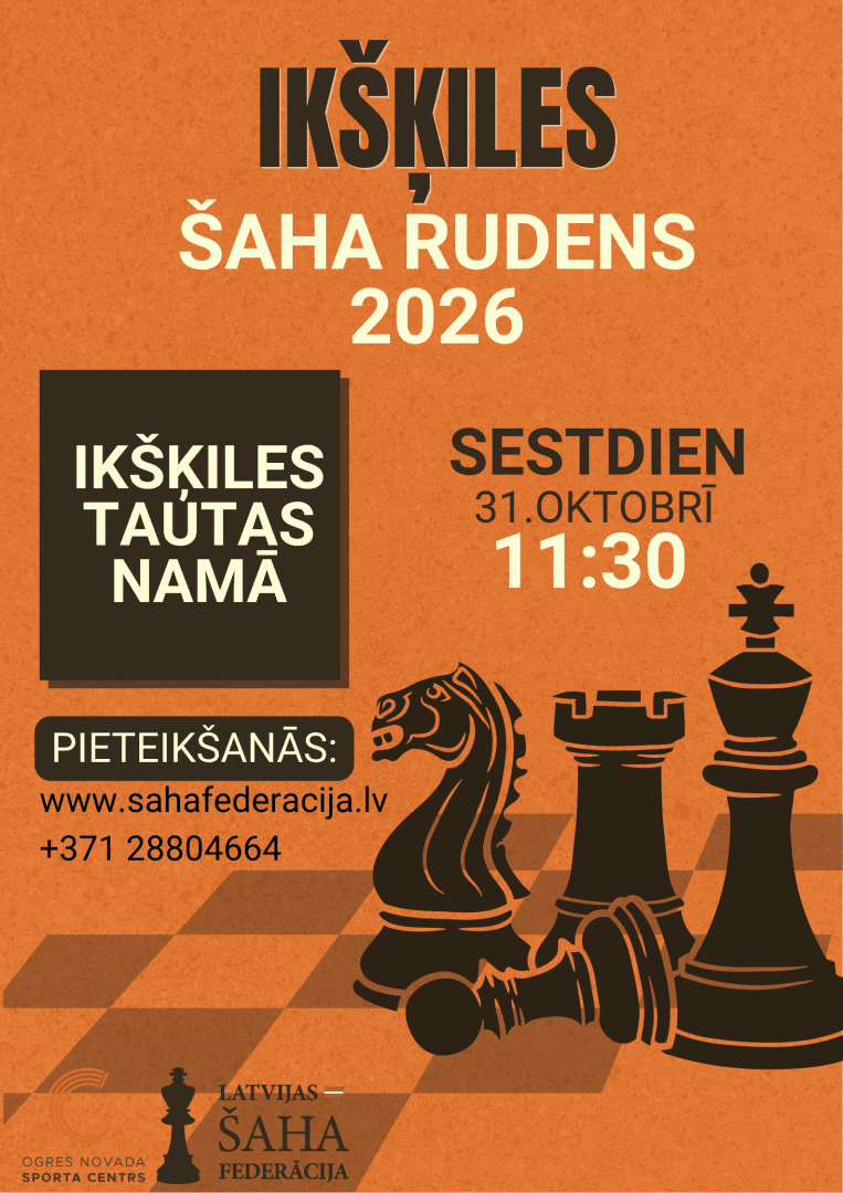 Ikšķiles Šaha rudens 2026