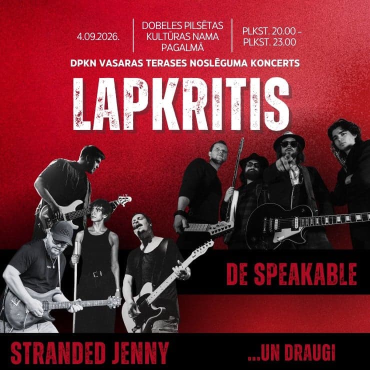 DPKN vasaras terases noslēguma koncerts "LAPKRITIS"