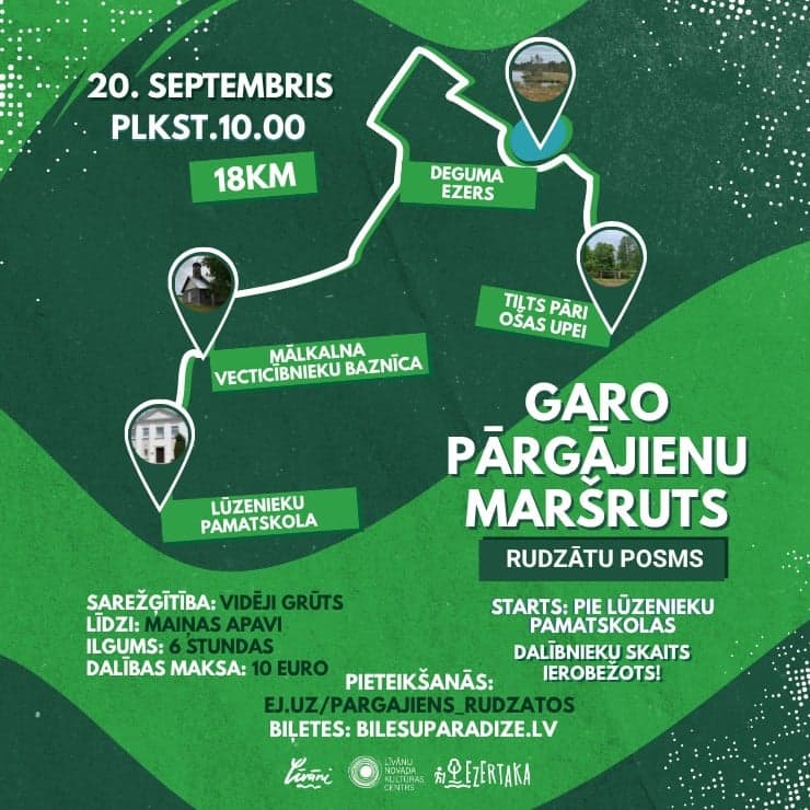 GARO PĀRGĀJIENU MARŠRUTS – RUDZĀTU POSMS