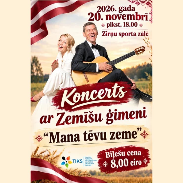 Koncerts ar Zemīšu ģimeni "Mana tēvu zeme"