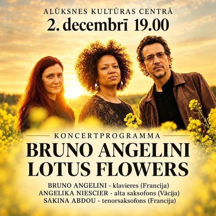 Koncertprogramma BRUNO ANGELINI LOTUS FLOWERS