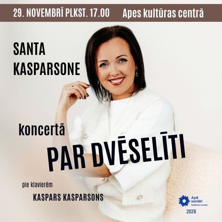 Santas Kasparsones koncerts “Par dvēselīti”