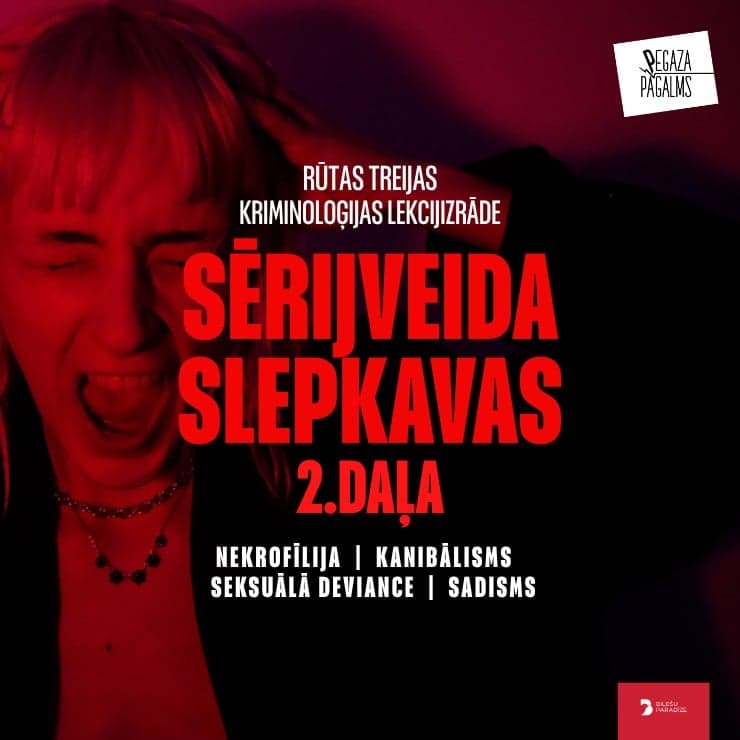 SĒRIJVEIDA SLEPKAVAS – 2. daļa. Rūtas Treijas kriminoloģijas lekcijizrāde