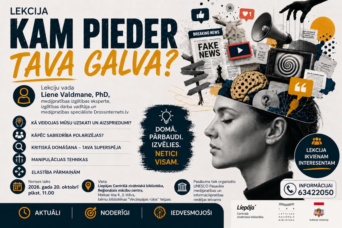 Lienes Valdmanes lekcija "Kam pieder Tava galva?"