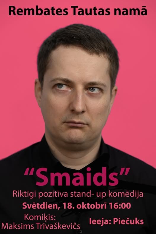 Komiķa Maksima Trivaškeviča pozitīva stand-up komēdija Rembatē