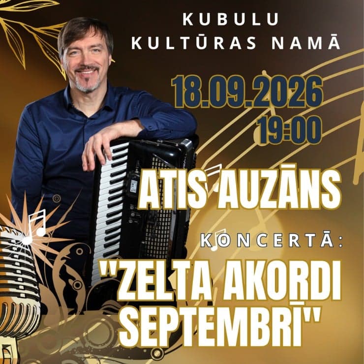 Ata Auzāna koncerts | Zelta akordi septembrī