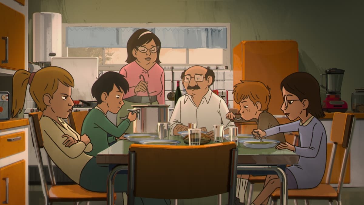 Animācijas filma “Mana tēva noslēpumi” un saruna ar Mišelu Kišku