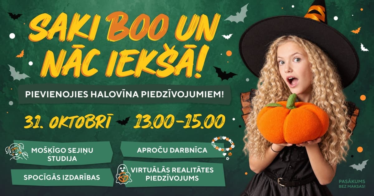 Saki BOO un nāc iekšā!