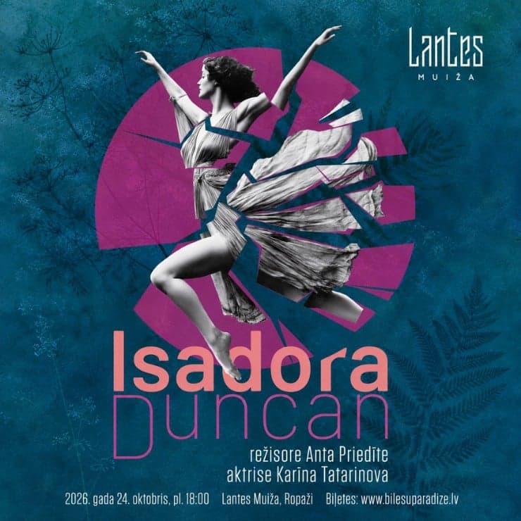Izrāde “ISADORA DUNCAN” ar Karīnu Tatarinovu Lantes muižā