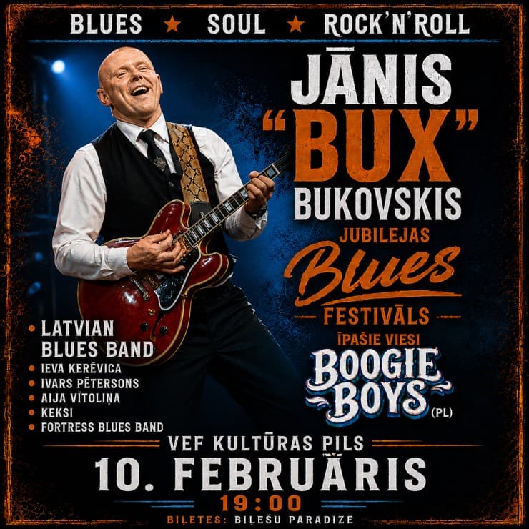 Jānis “BUX” Bukovskis jubilejas Blues Festivāls
