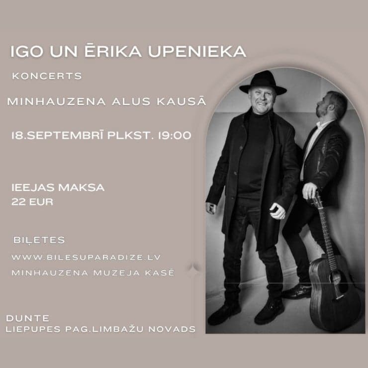 Sezonas noslēguma koncerts | IGO un Ēriks Upenieks