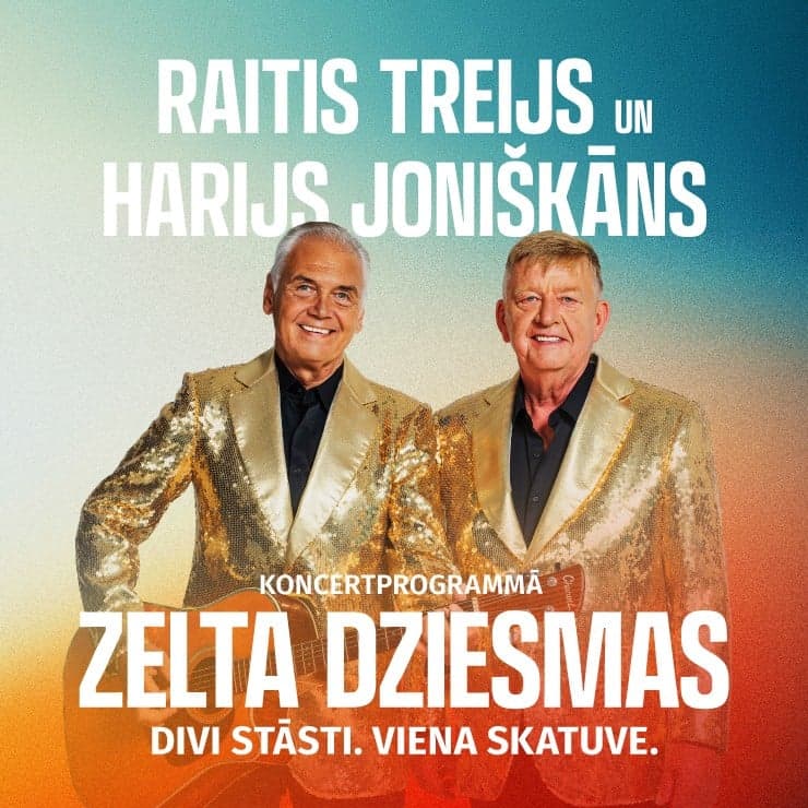Zelta dziesmas. Divi stāsti. Viena skatuve.