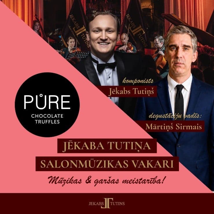Benjamiņu nama salonmūzikas vakars | J. TUTIŅŠ & PURE CHOCOLATE