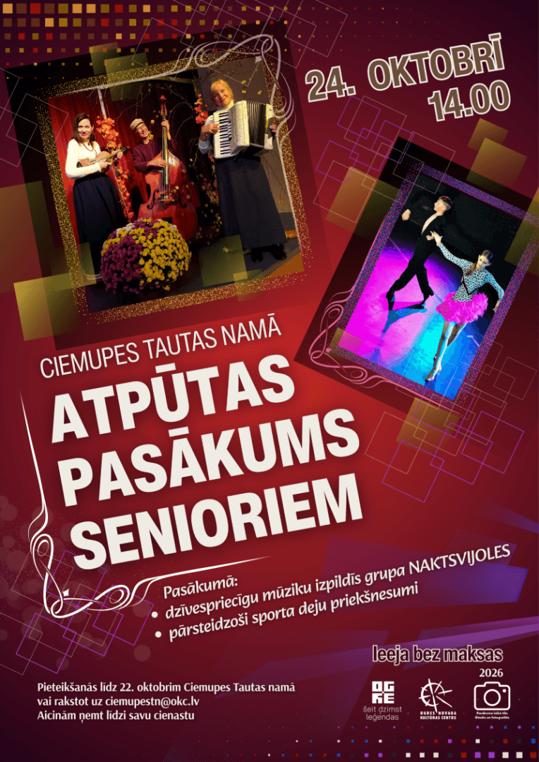 Atpūtas pasākums senioriem Ciemupē