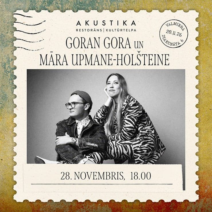 Māra Upmane - Holšteine un Goran Gora | Akustiski divatā | kultūrtelpā AKUSTIKA, Valmierā