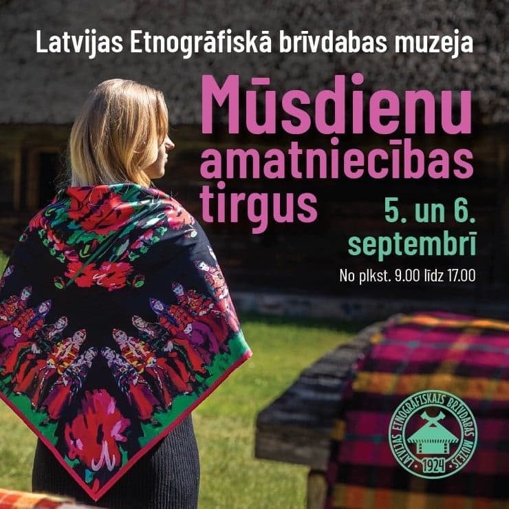Mūsdienu amatniecības tirgus Brīvdabas muzejā