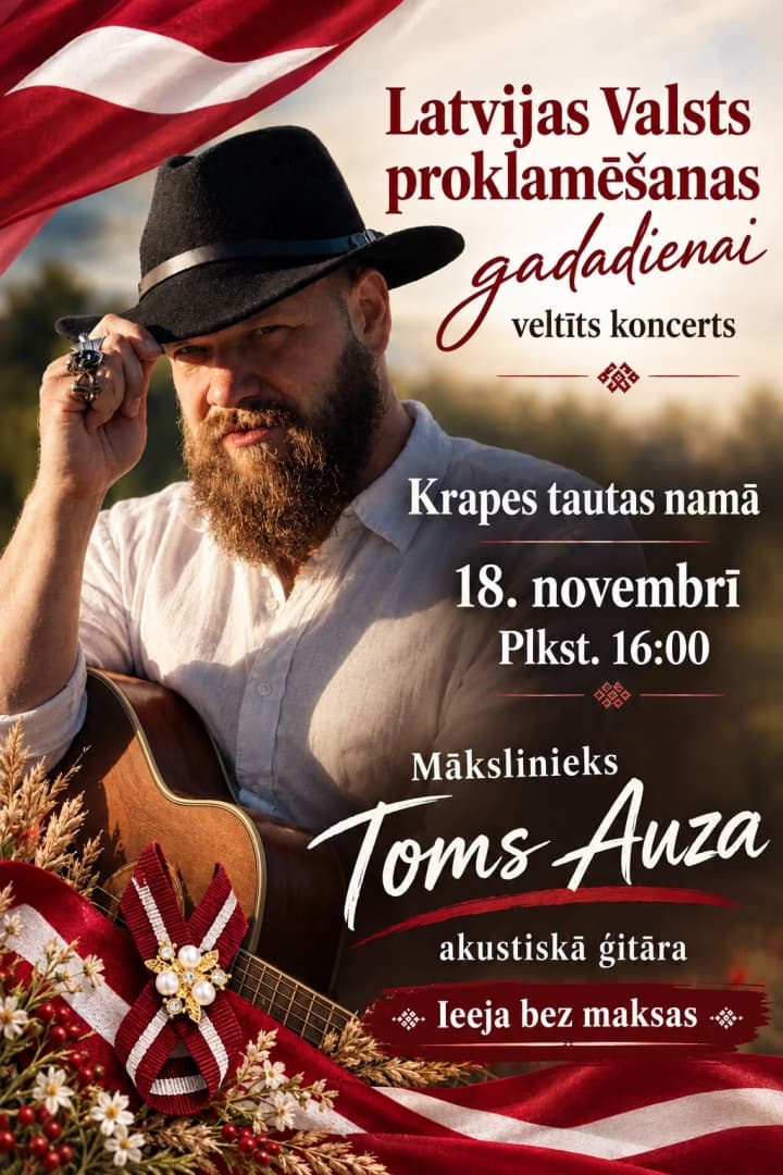 Valsts svētku koncerts Krapē