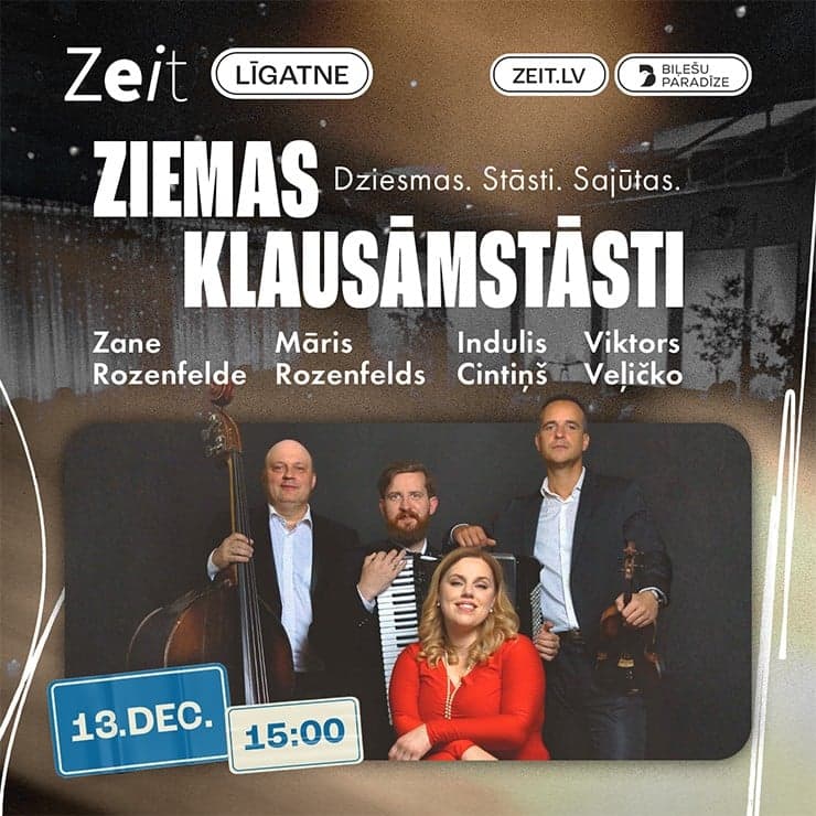 Ziemas Klausāmstāsti | Zane Rozenfelde, Māris Rozenfelds, Indulis Cintiņš un Viktors Veļičko