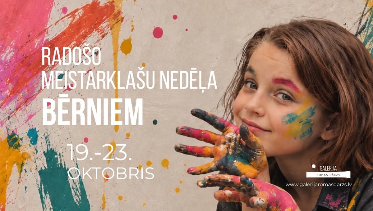 Radošo meistarklašu nedēļa bērniem